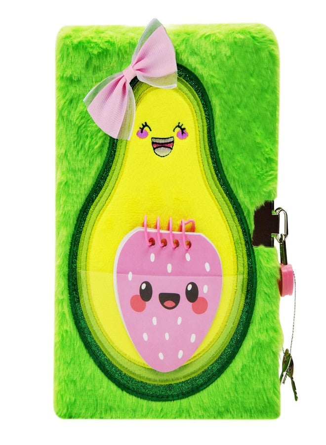 SuperStyle Journal Diary, Gift for 6 7 8 Years Old Girls, Avocado Notebook with Lock Secret Diary Writing Journal Birthday Gift for Kids - Image 1